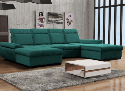 Wohnlandschaft Sofa Couch Polster Sofa Ecke Neu Designer U-Form Ecksofa XXL